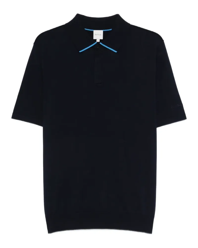 Paul Smith Poloshirt mit Kontrastdetails - Blau Blau
