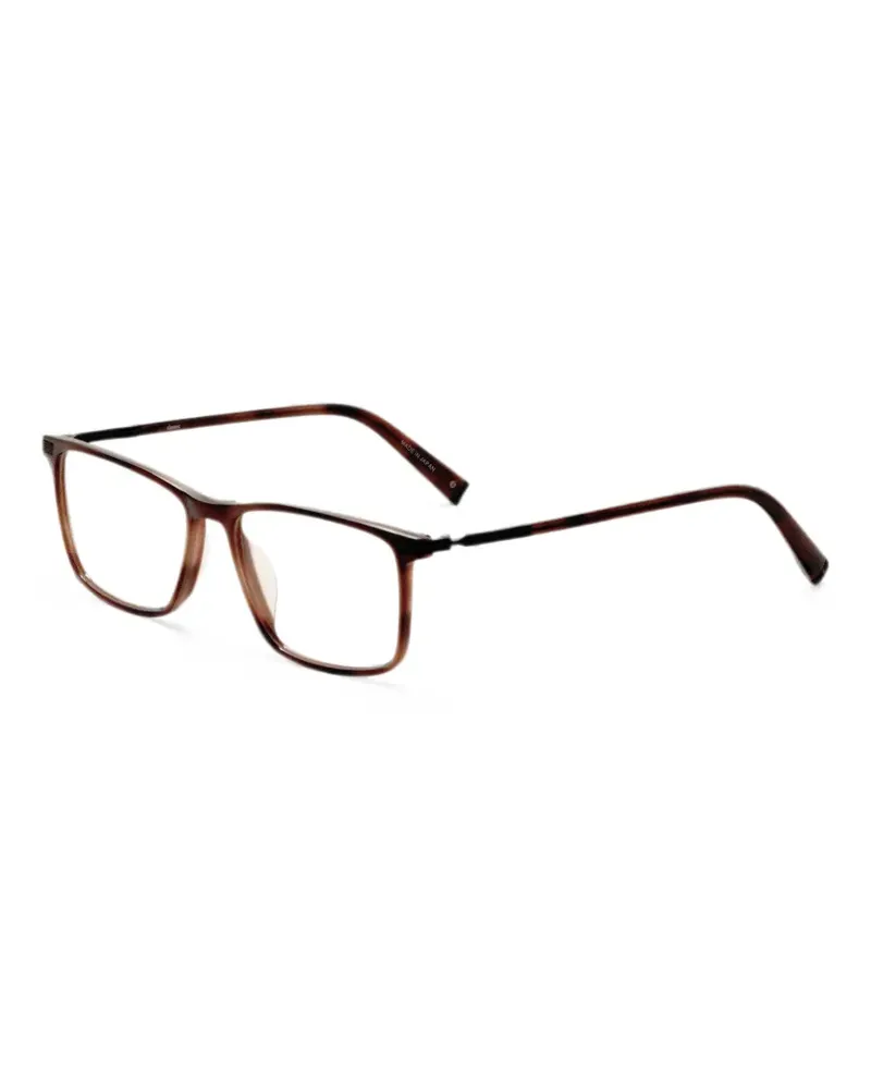John Varvatos Eckige Brille in Schildpattoptik - Braun Braun