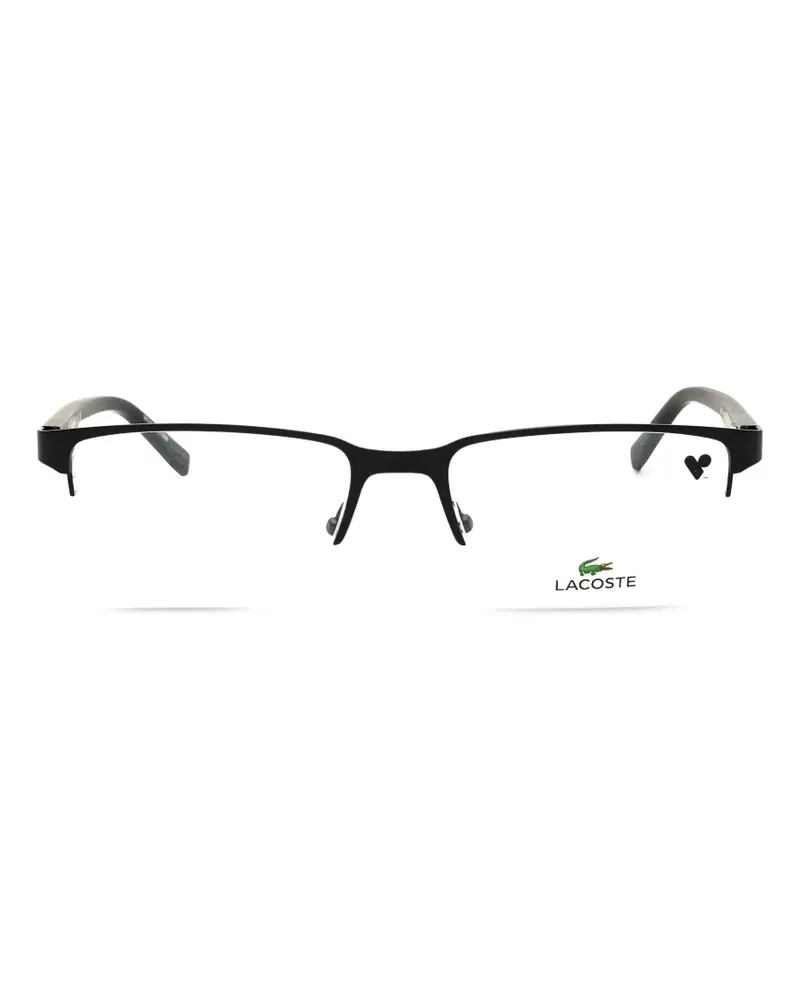 Lacoste rectangle semi rim eyeglasses - Schwarz Schwarz