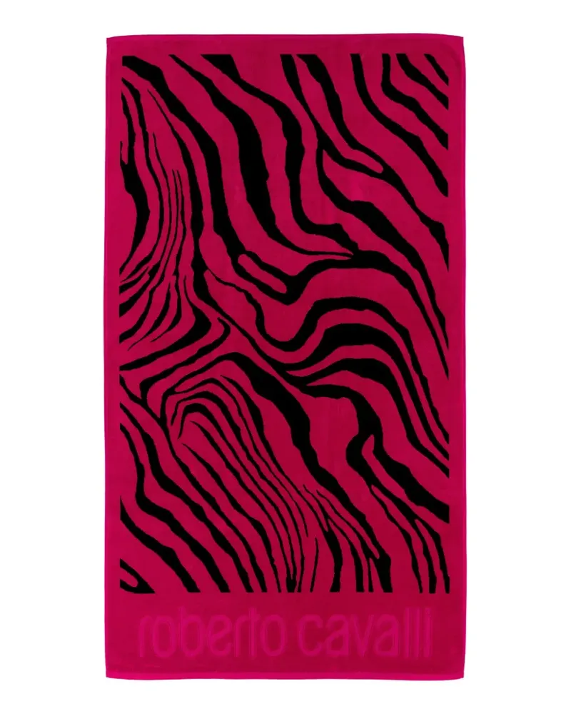 Roberto Cavalli Zebra-print 2000 beach towel - Rosa Rosa