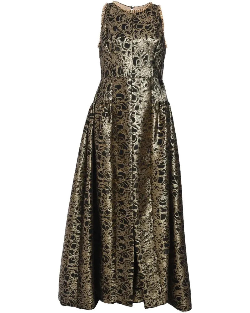 Baruni Coneflower Abendkleid - Schwarz Schwarz