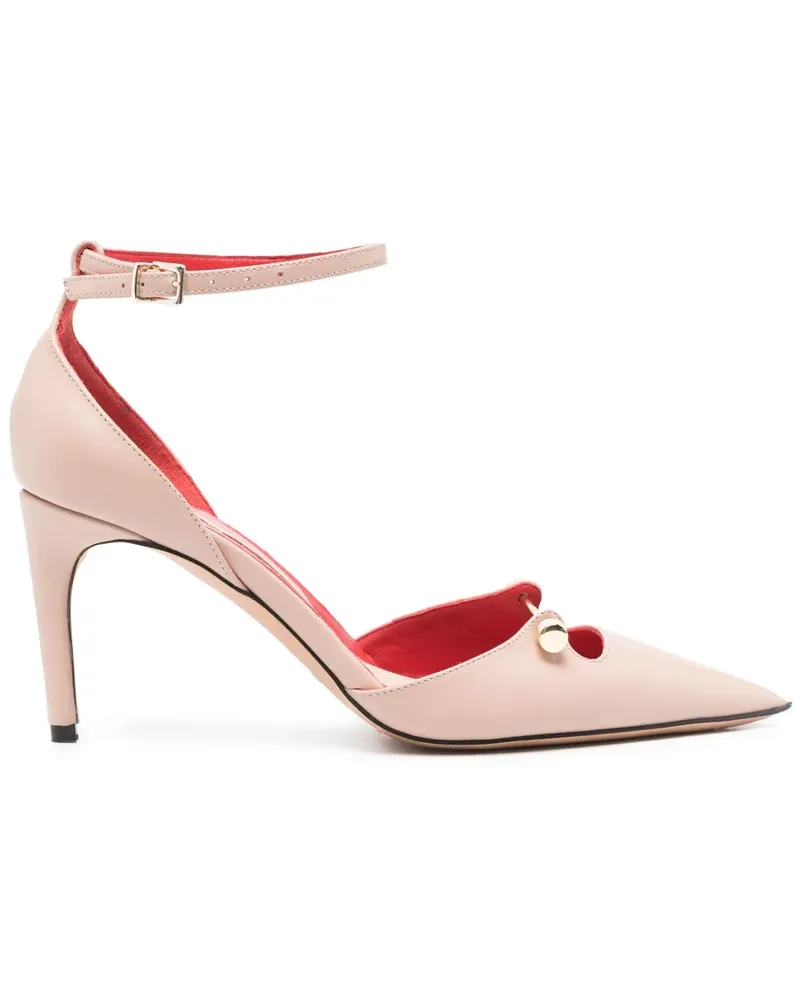 HARDOT Pumps aus Leder 70mm - Rosa Rosa