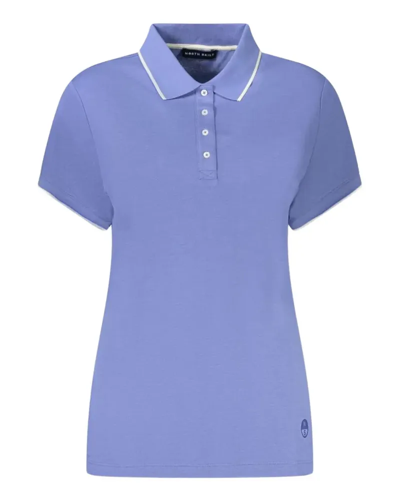 North Sails contrast-tipped polo shirt - Blau Blau