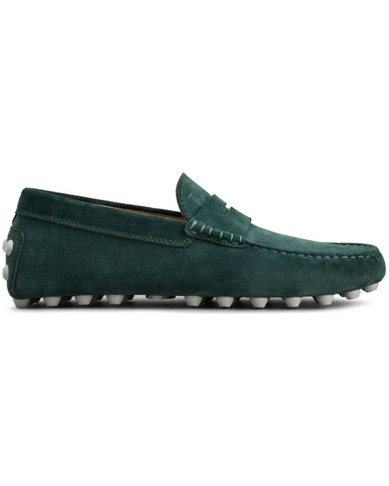 TOD'S Gommino Loafer aus Wildleder - Grün Grün