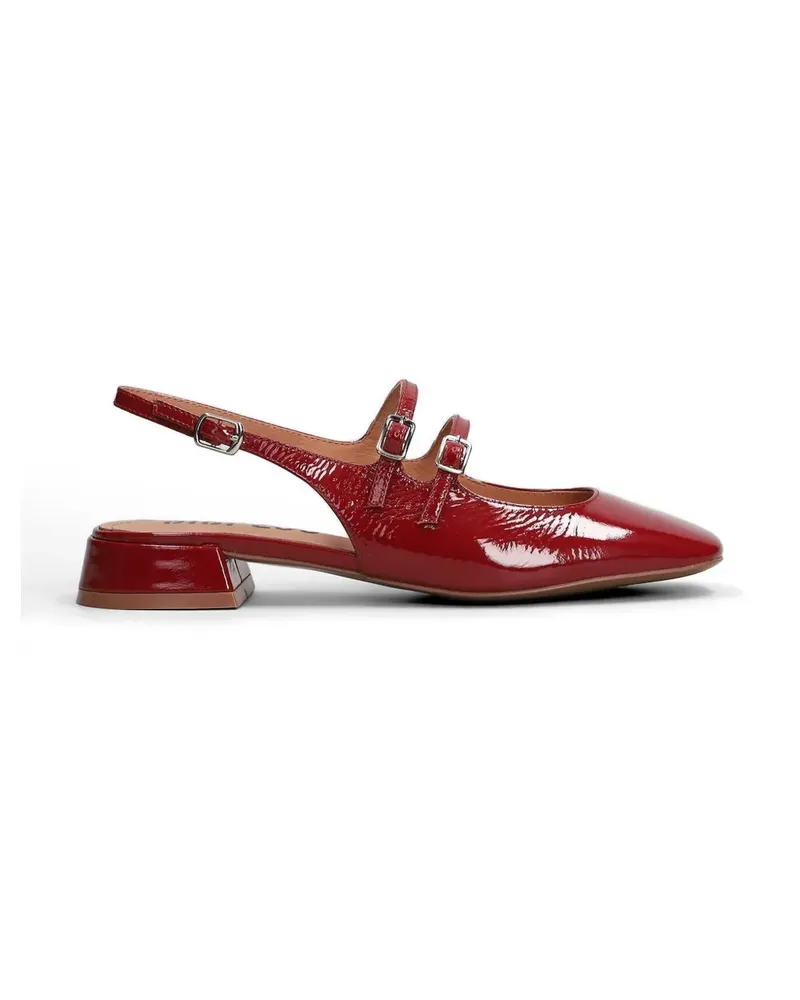 Bibi Lou patent-finish slingback flat pumps - Rot Rot