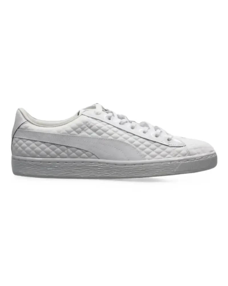 Puma Gesteppte Basket Sneakers - Weiß Weiß