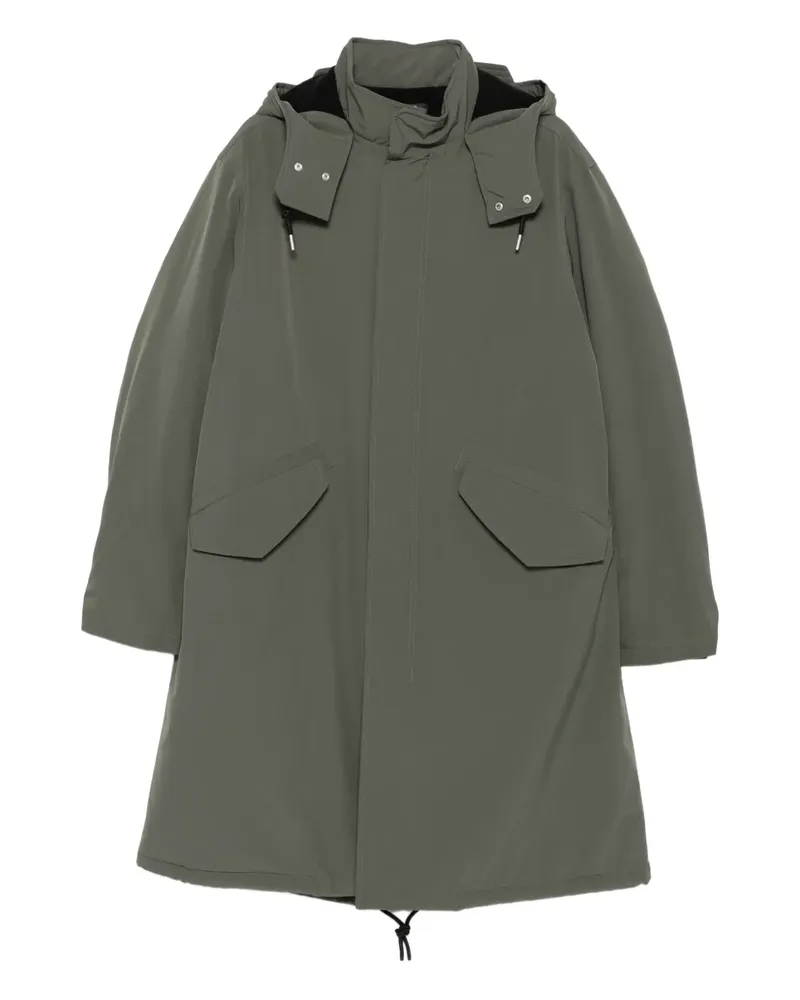A.P.C. Kapuzenmantel mit Klappentasche - Grün Grün