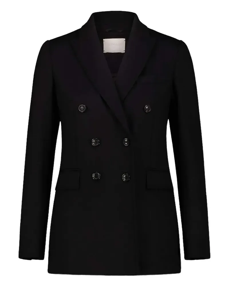 CIRCOLO 1901 double-breasted flap-pockets coat - Schwarz Schwarz
