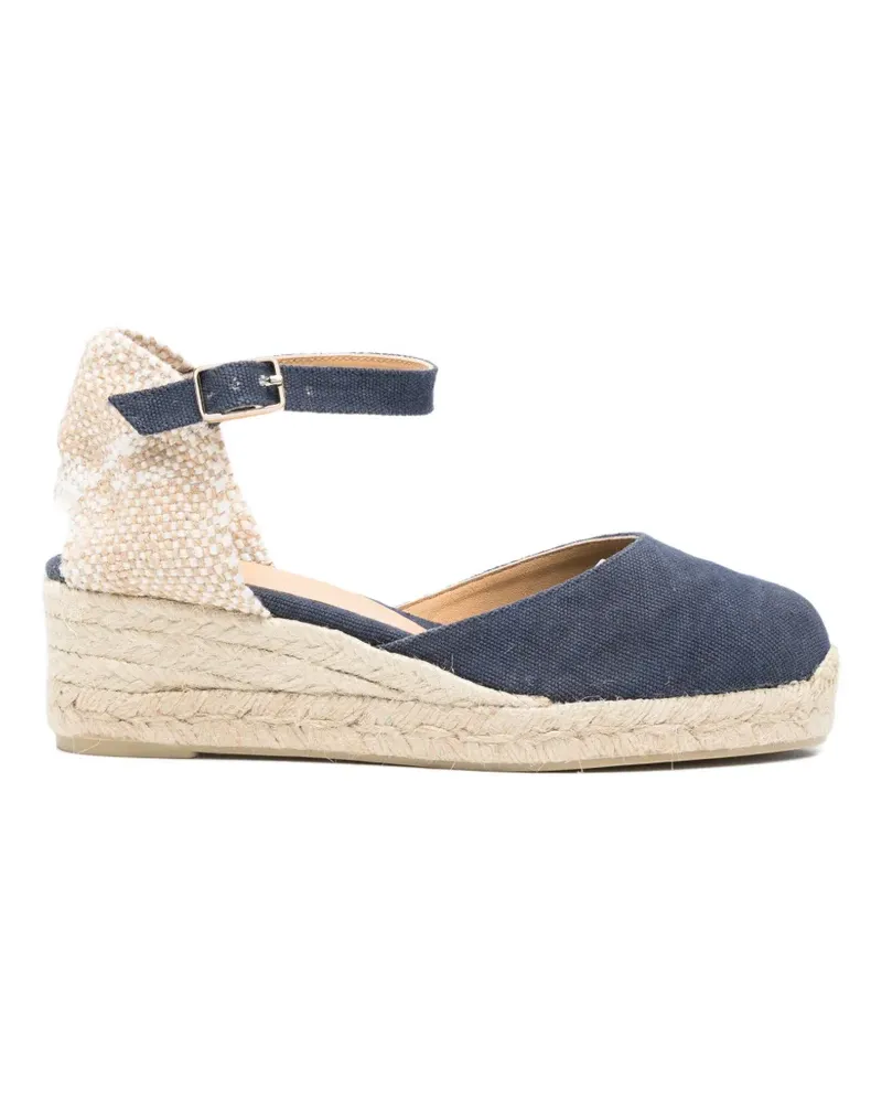 Castañer Carol Espadrilles mit Knöchelband - Blau Blau
