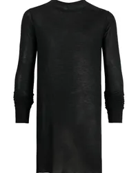 Rick Owens Meliertes Langarmshirt Schwarz