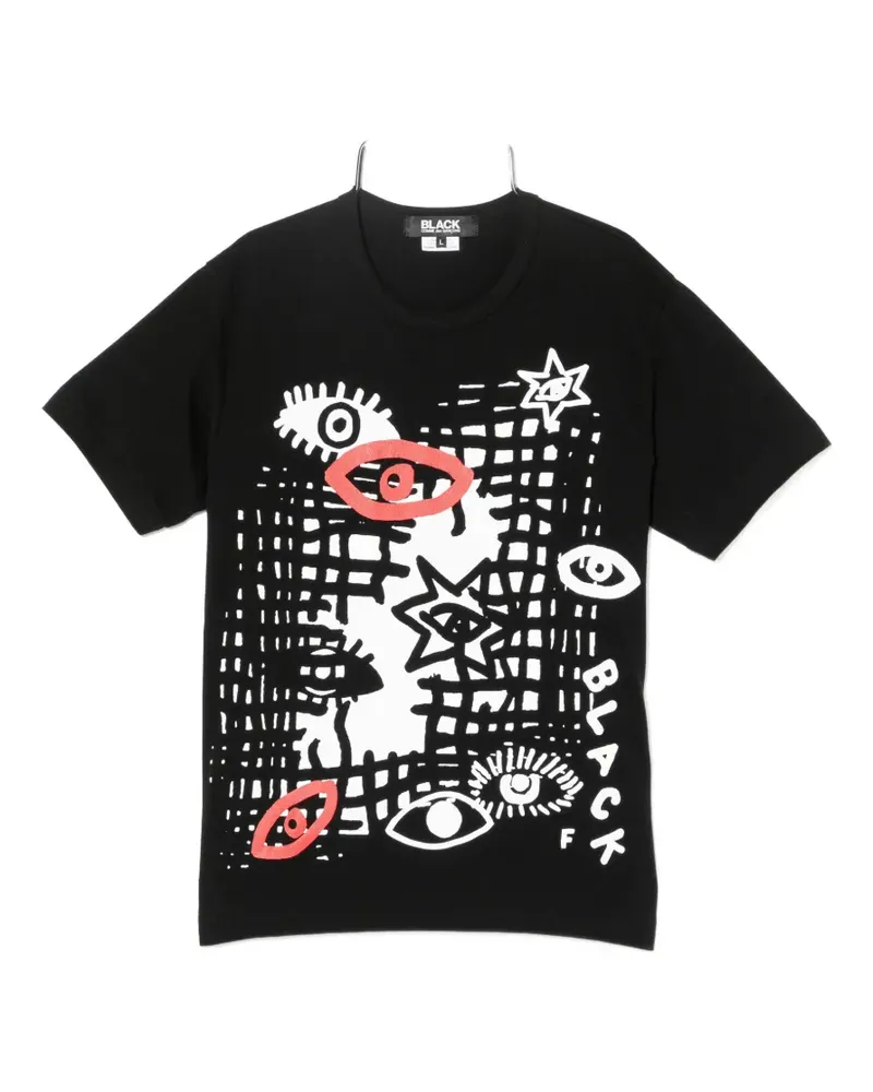Comme des Garçons T-Shirt mit grafischem Print - Schwarz Schwarz