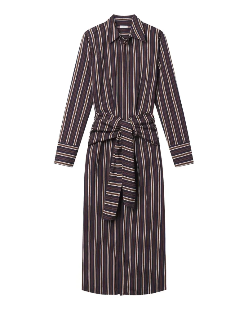 A.L.C. Mila striped tie midi dress - Braun Braun