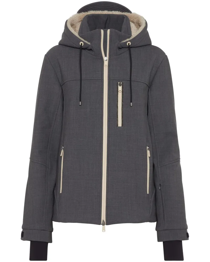 Brunello Cucinelli Mountain Kapuzenjacke - Grau Grau