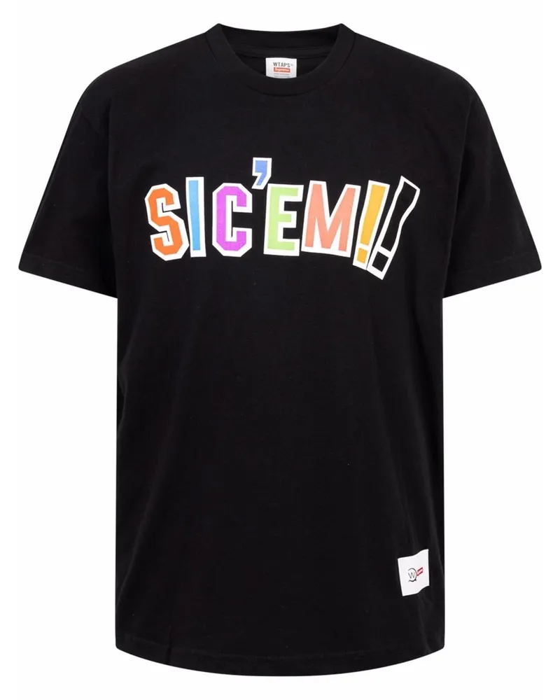 Supreme Being x WTAPS Sic'em T-Shirt - Schwarz Schwarz