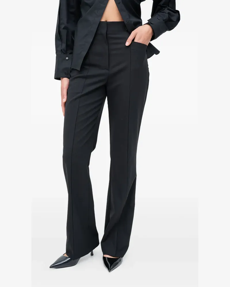 HUGO BOSS seam-detail trousers - Schwarz Schwarz