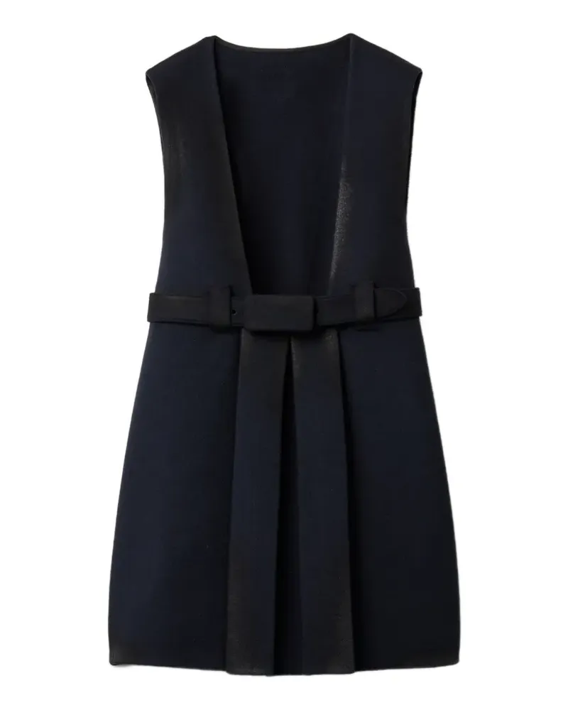 Miu Miu Gewachstes Wollkleid - Schwarz Schwarz