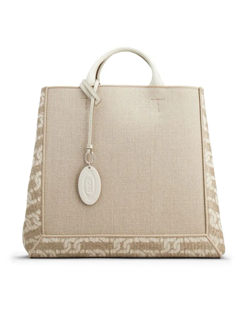 TOD'S Großer Shopper - Nude Nude