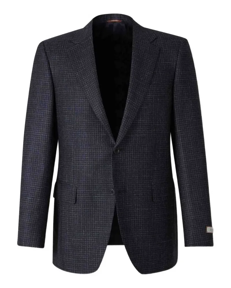 Canali Kariertes Sakko - Blau Blau