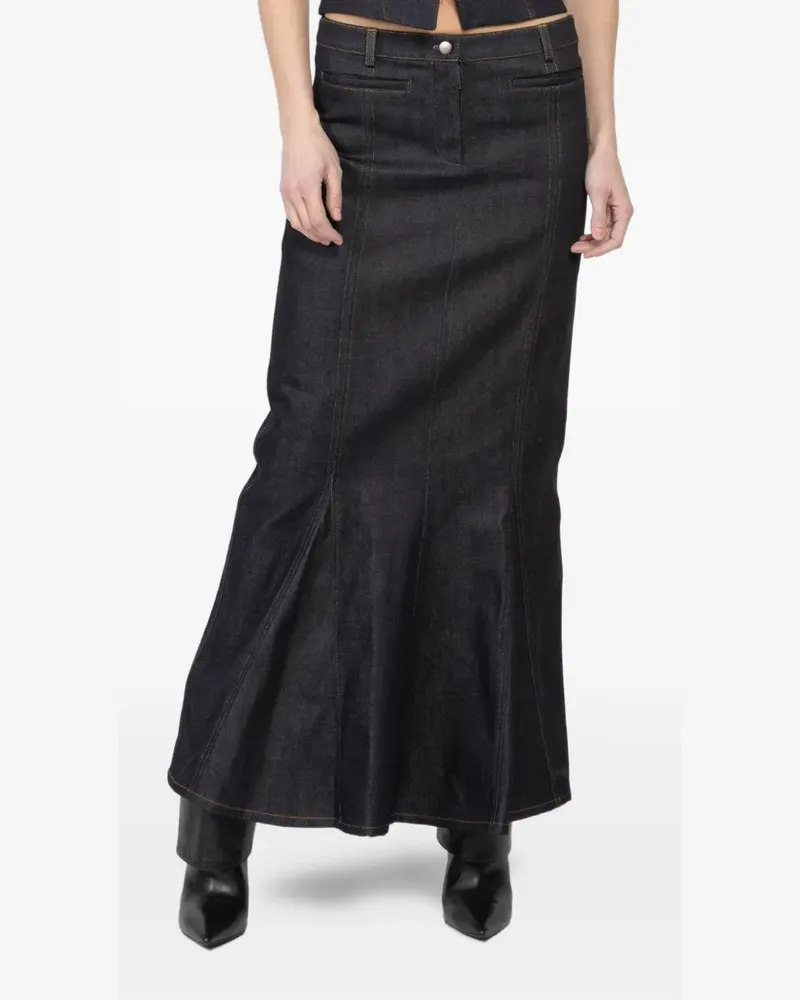 Aya Muse panelled maxi skirt - Blau Blau