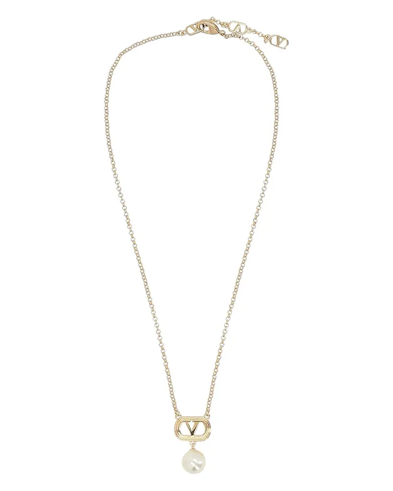 Valentino Garavani Halskette mit VLogo-Anhänger - Gold Gold