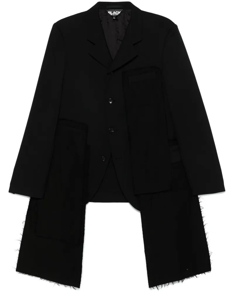 Comme des Garçons Sakko im Deconstructed-Look - Schwarz Schwarz