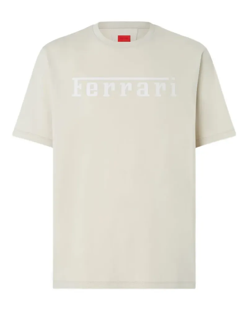 Ferrari T-Shirt mit Logo-Print - Nude Nude