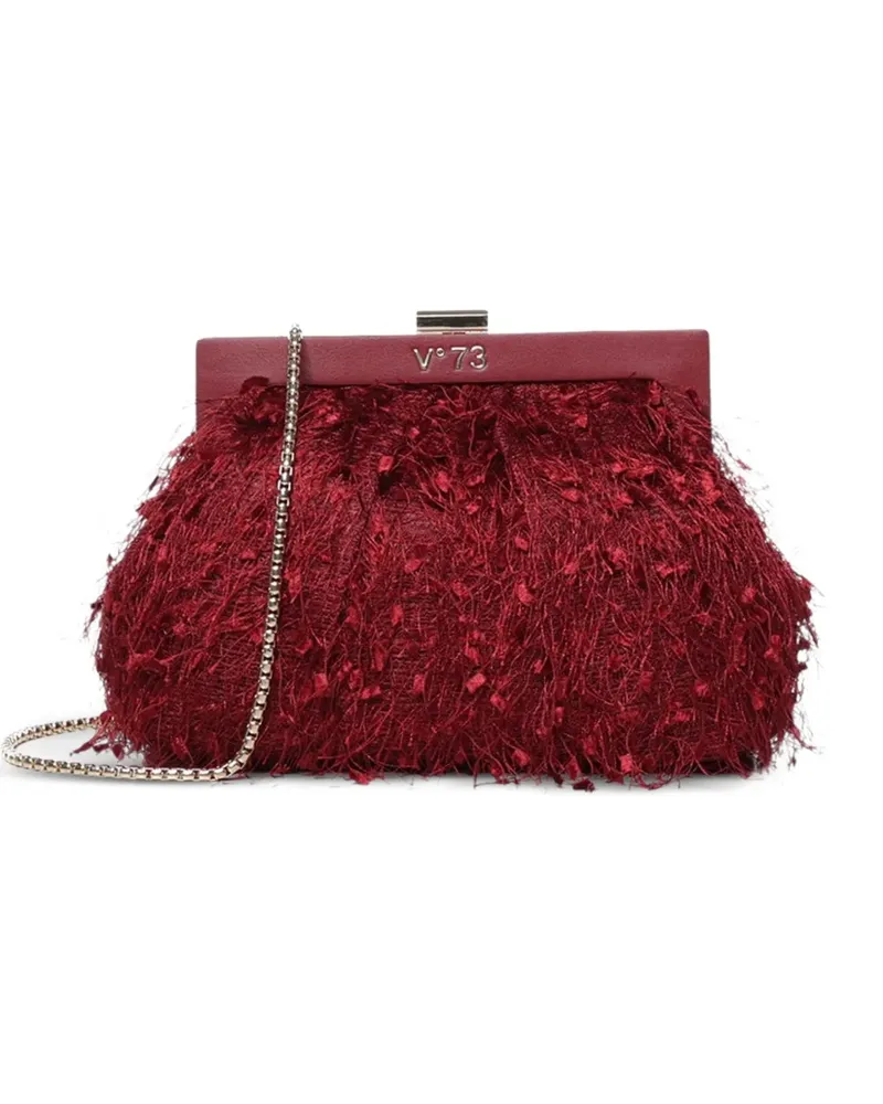 V°73 Clutch mit Feder-Effekt - Rot Rot