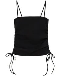 RE/DONE Bandeau-Tanktop in Knitteroptik Schwarz