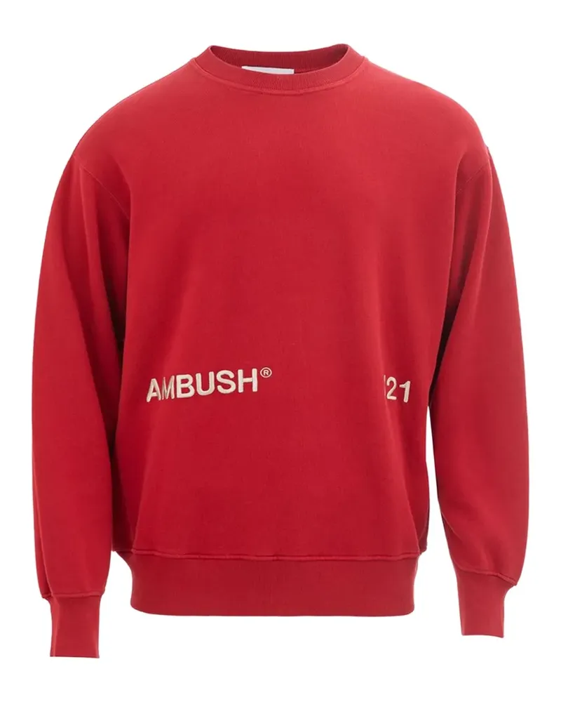 AMBUSH Sweatshirt mit Logo-Print - Rot Rot