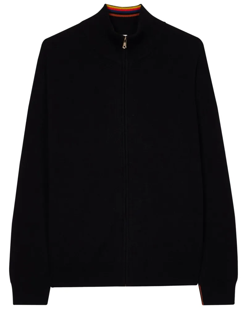 Paul Smith Kaschmircardigan mit Reißverschluss - Schwarz Schwarz