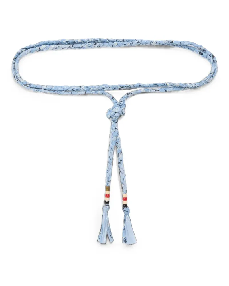 Alanui Gürtel mit Bandana-Print - Blau Blau