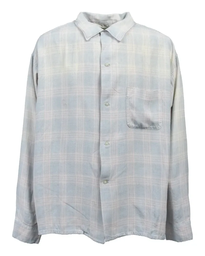 SAINT MXXXXXX check-pattern shirt - Blau Blau