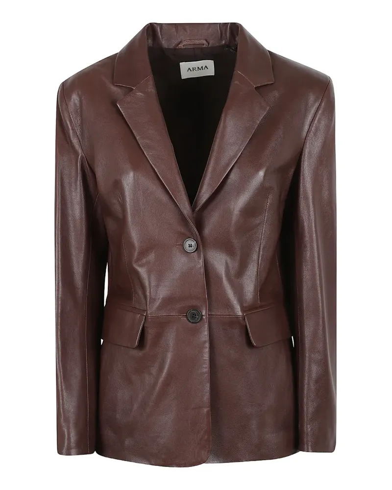 Arma Sema lambskin leather jacket - Braun Braun