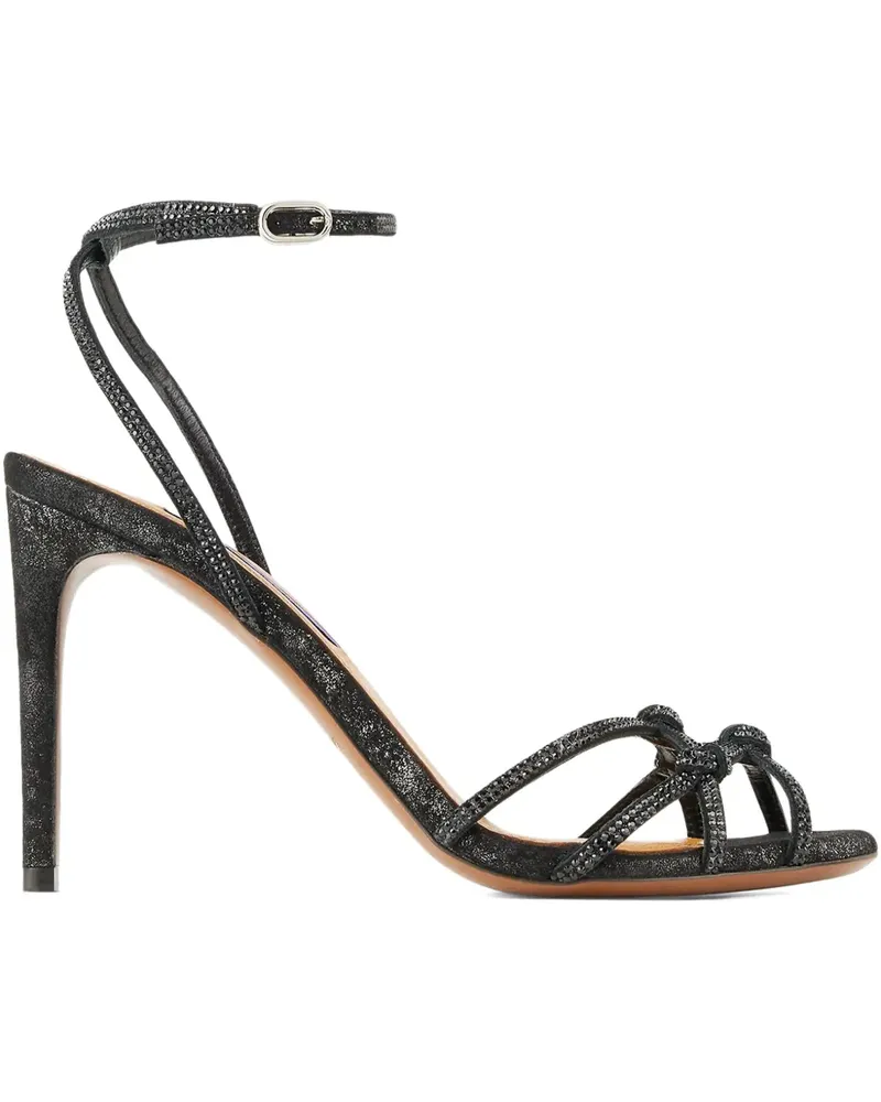 Ralph Lauren Sandalen mit Kristallen 95mm - Schwarz Schwarz