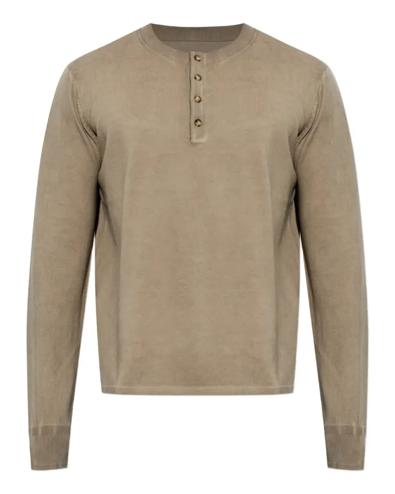 Rag & Bone T-Shirt mit Henley-Kragen - Nude Nude