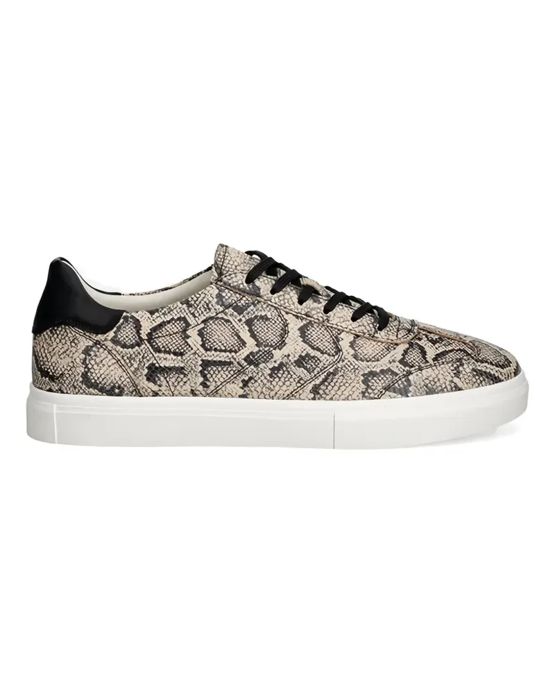 Vagabond snakeskin panelled sneakers - Nude Nude