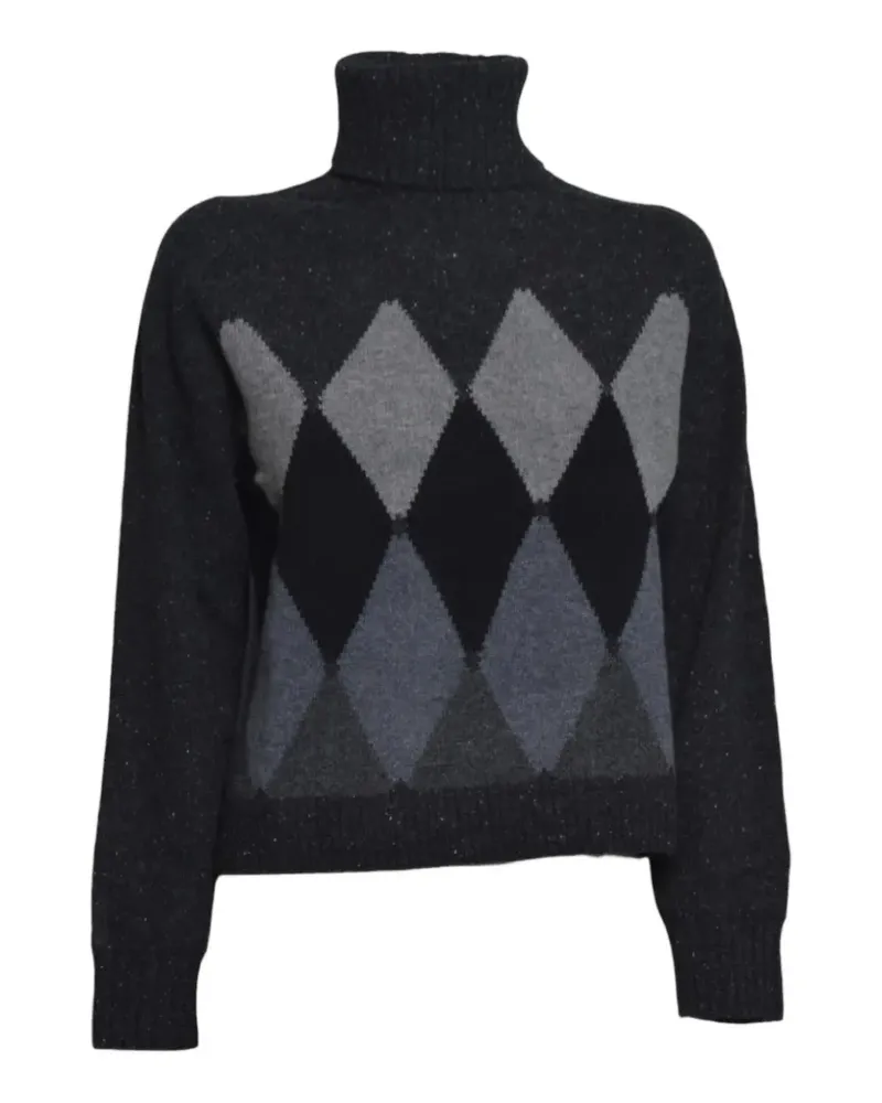 Ballantyne Pullover mit Argyle-Intarsie - Grau Grau
