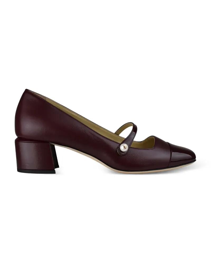 Jimmy Choo Elisa Pumps mit Perlenriemen - Rot Rot
