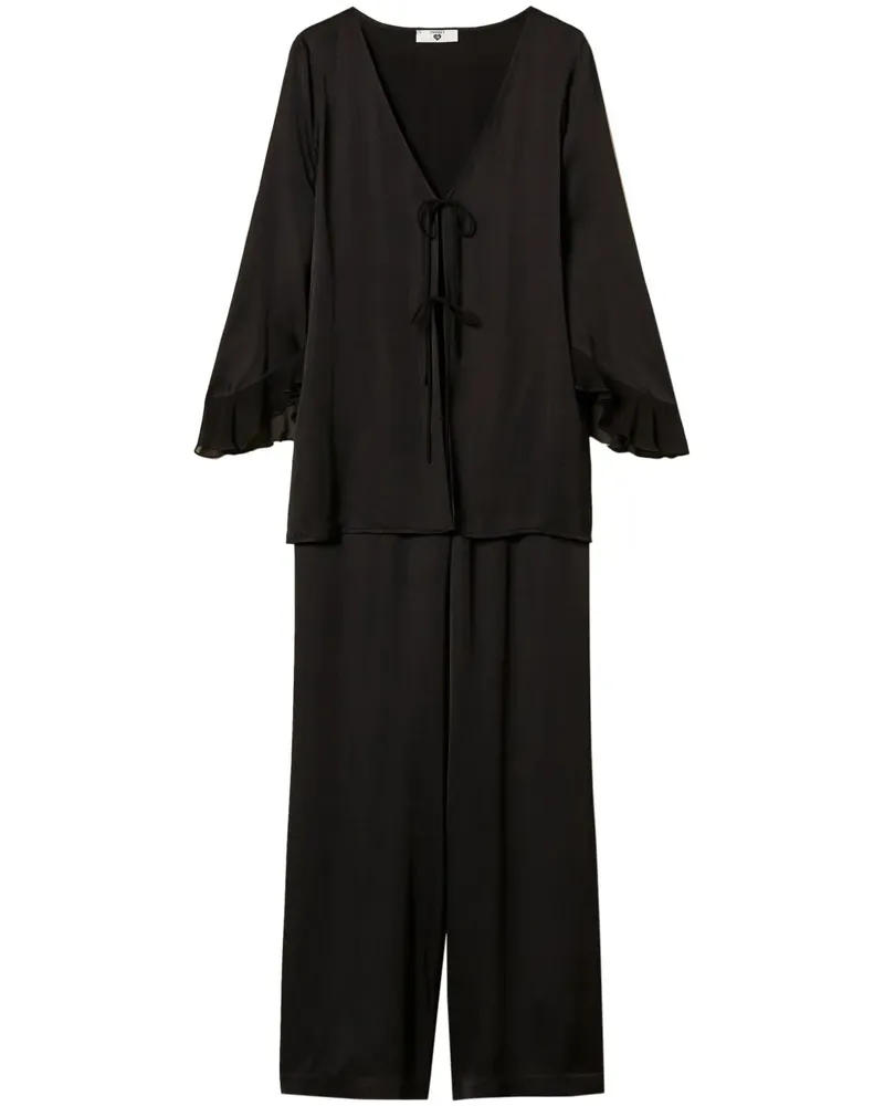Twin-Set Mannish Pyjamas (2er-Set) - Schwarz Schwarz