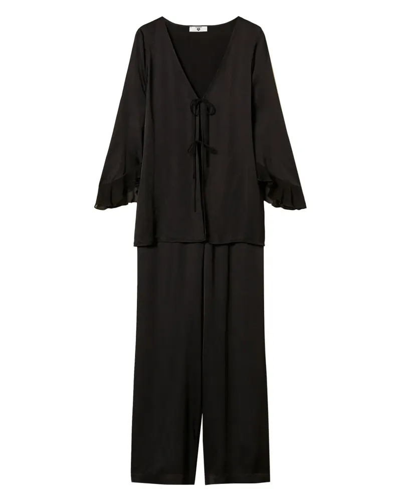 Twin-Set Mannish Pyjamas (2er-Set) - Schwarz Schwarz