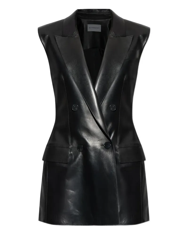 Givenchy Doppelreihige Weste - Schwarz Schwarz