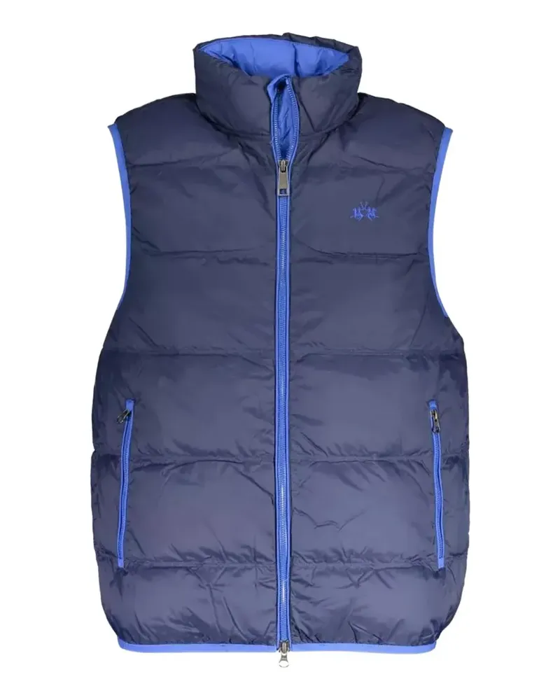 La Martina reversible quilted puffer gilet - Blau Blau