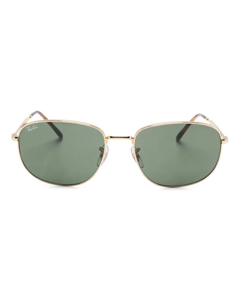 Ray Ban Sonnenbrille mit eckigem Gestell - Gold Gold