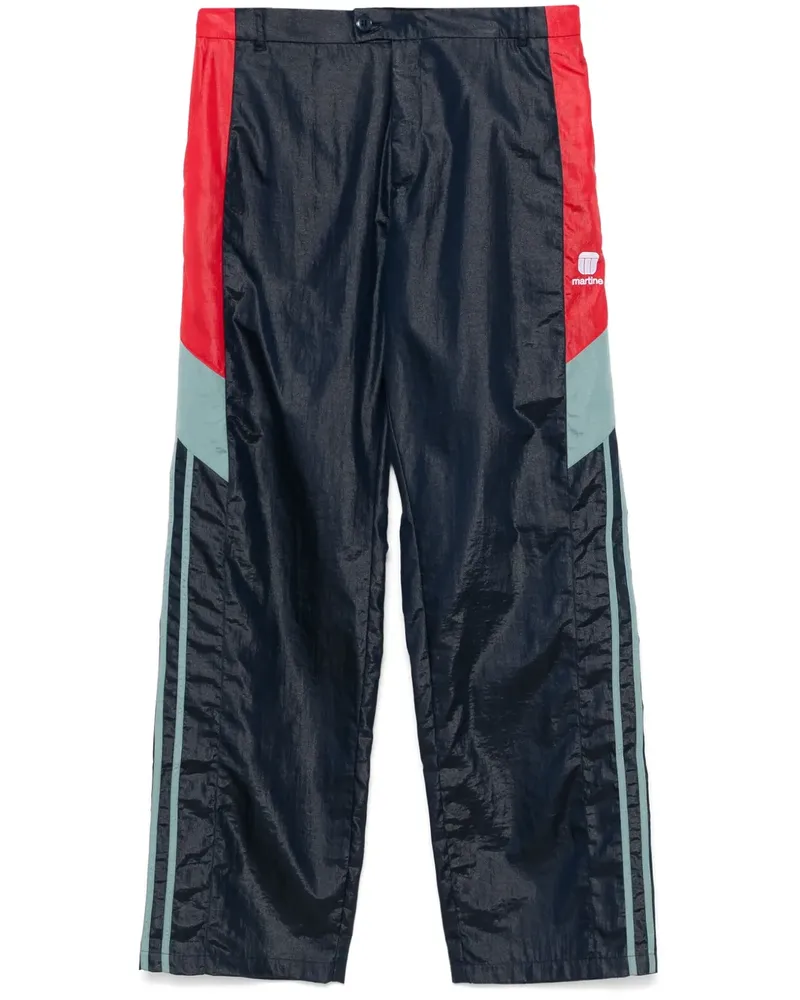 Martine Rose Jogginghose in Colour-Block-Optik - Blau Blau