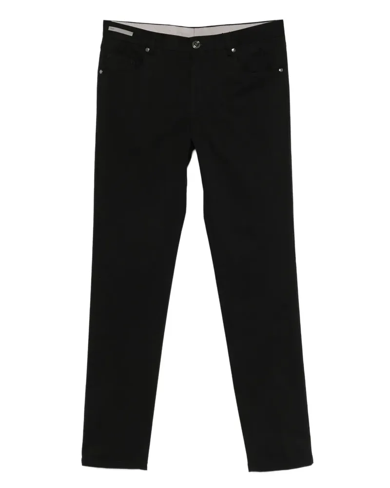 Corneliani Hose im Five-Pocket-Design - Schwarz Schwarz