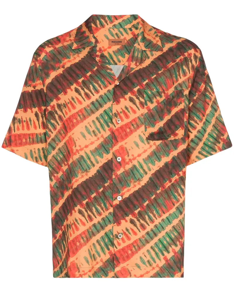 Missoni Hemd mit Batikmuster - S2048 ORANGE S2048