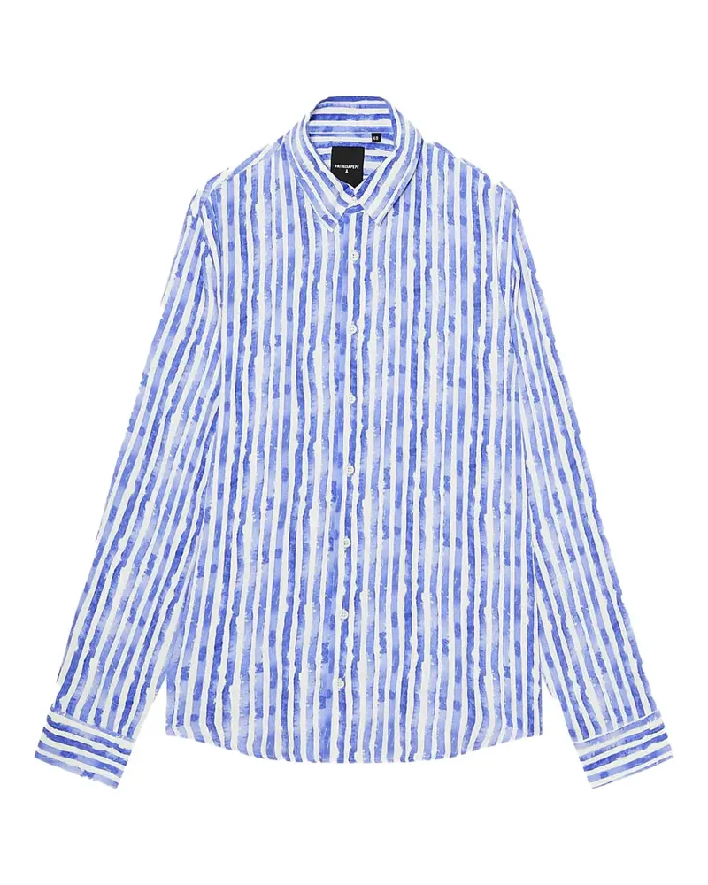Patrizia Pepe Gestreiftes Hemd - Blau Blau