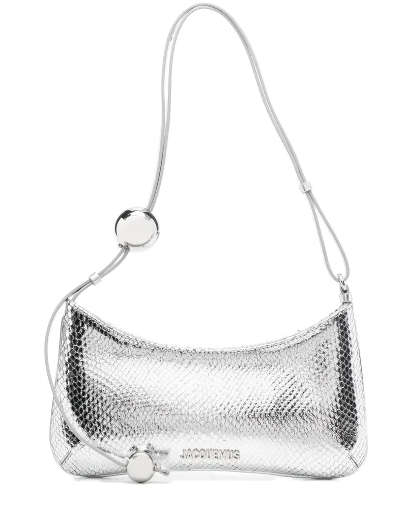 Jacquemus The Bisou Perle Tasche - Silber Silber