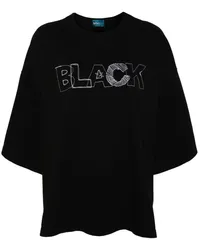 kolor Besticktes T-Shirt Schwarz