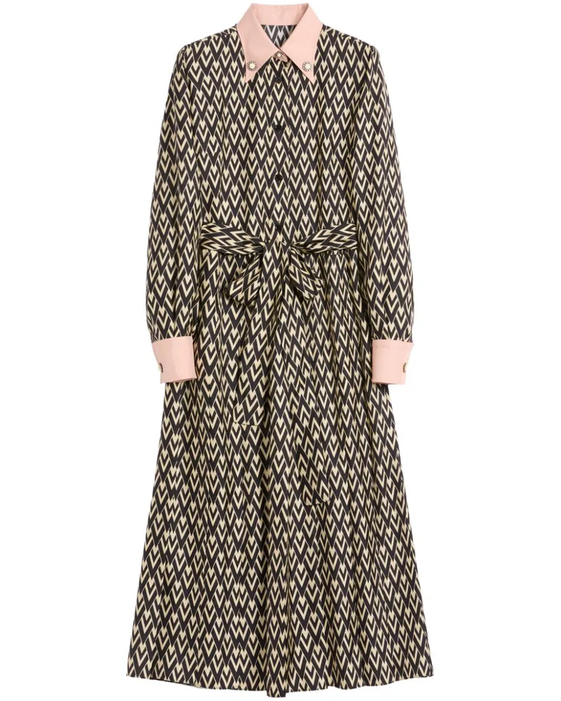 Valentino Garavani Toute La V Midikleid aus Tweed - Nude Nude